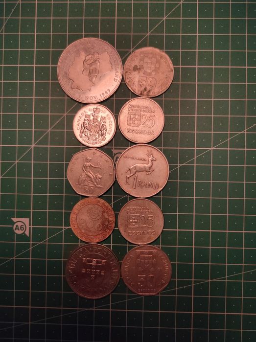 Moedas e notas de coleção