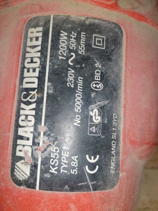 Serra Circular Black & Decker KS55 (1200W) – Funcional / Ler Descrição