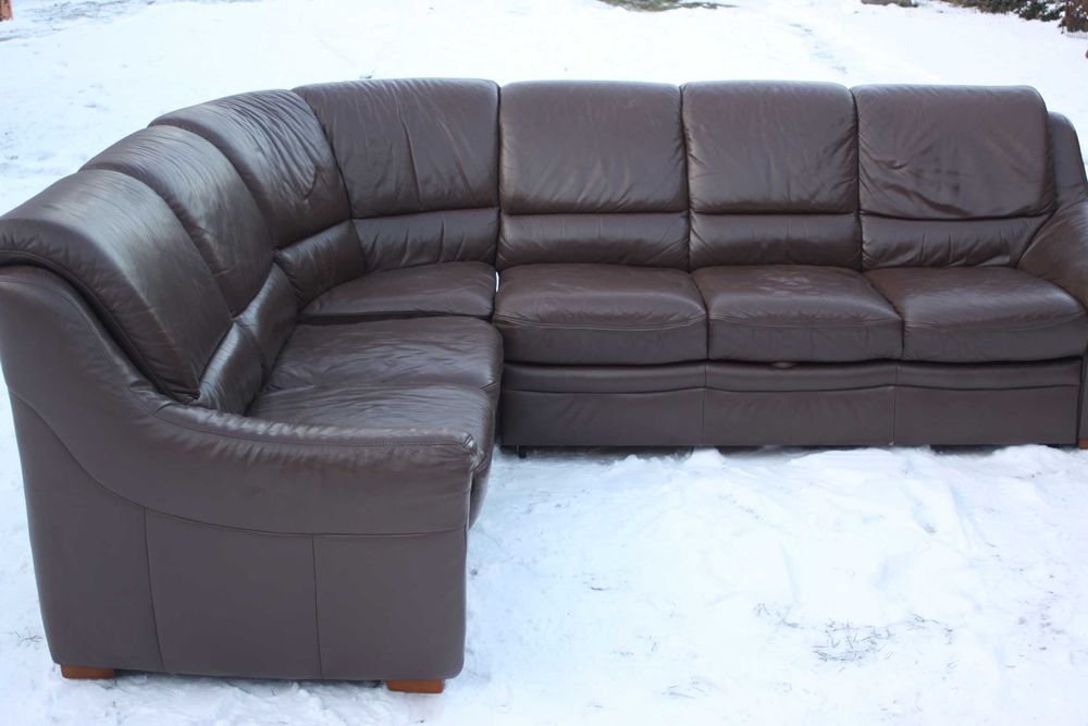 Narożnik, sofa, kanapa, spanie - skóra