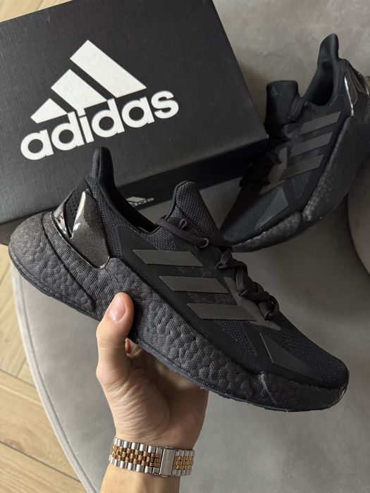 Nowa Sneakersy Męskie Adidas Czarne Materialowe 42,5