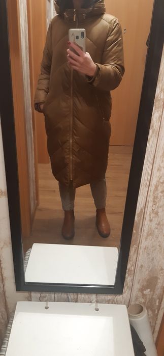 Długa  kurtka zimowa  top secret brązowa  toffi 36