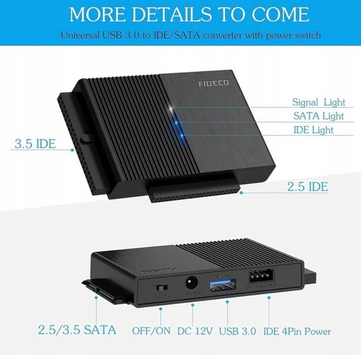 Adapter IDE/SATA Fideco PL319