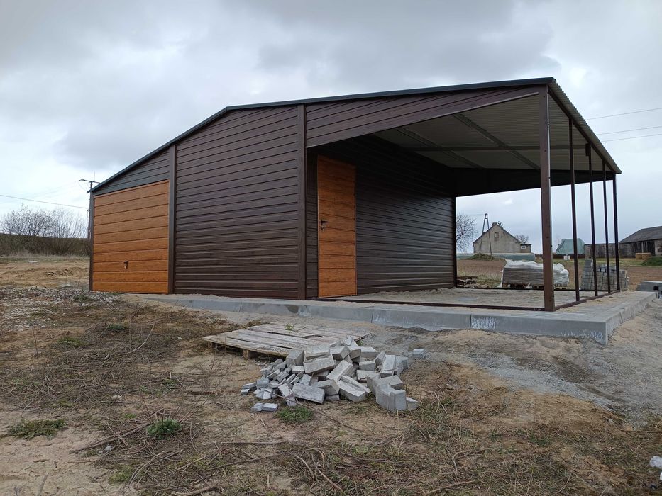 Garaż blaszany garaż blaszak garaże blaszane 9-5 7-5 6-5 profil poziom