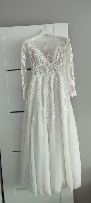 Przepiękna suknia ślubna firmy Agnes, rozm. XS