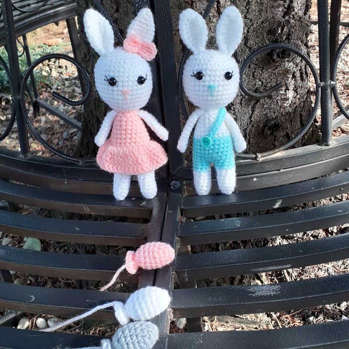 Królik na szydełku