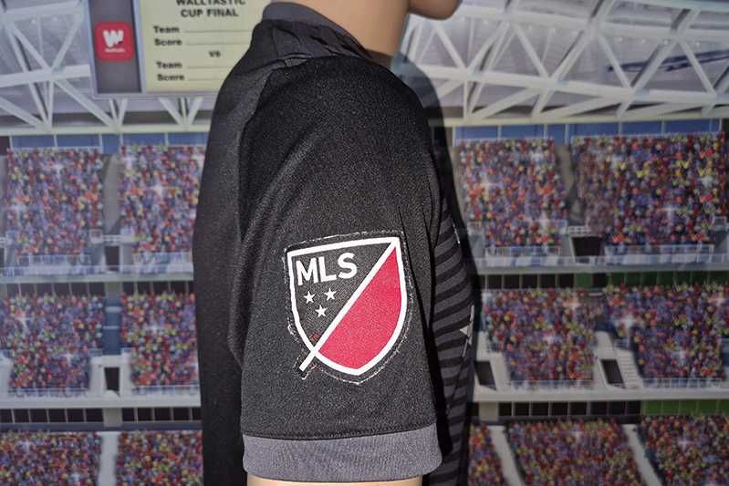 D.C. United Black-and-Red MLS Adidas Climalite 2018-20 home size: S/M