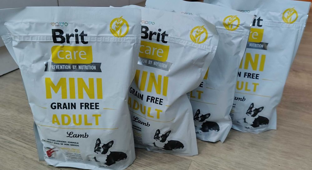 Sucha karma Brit Care Mini Grain Free Lamb Adult-jagnięcina,psy dorosłe 4 szt