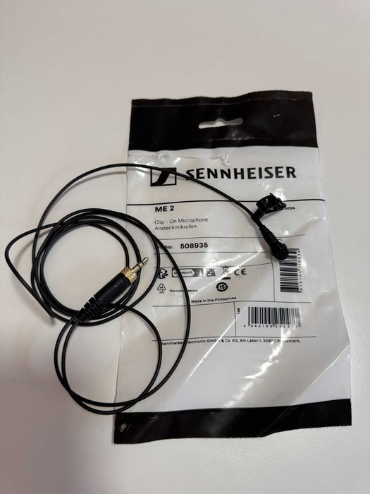 Sennheiser ME 2 – Microfone Lavalier Original – Novo