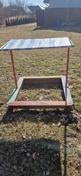 Piaskownica z daszkiem 120x120