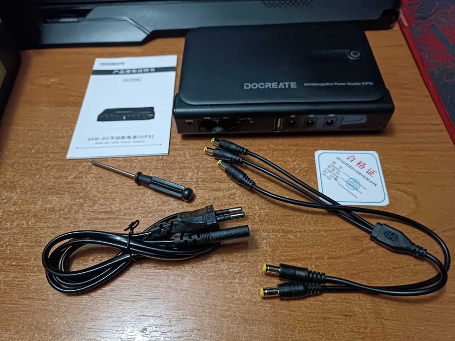 Джерело безперебійного живлення (ДБЖ/UPS) Docreate DC1036L – 36W