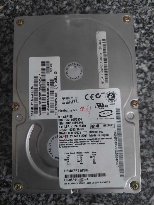 Discos ATA varias marcas e modelos