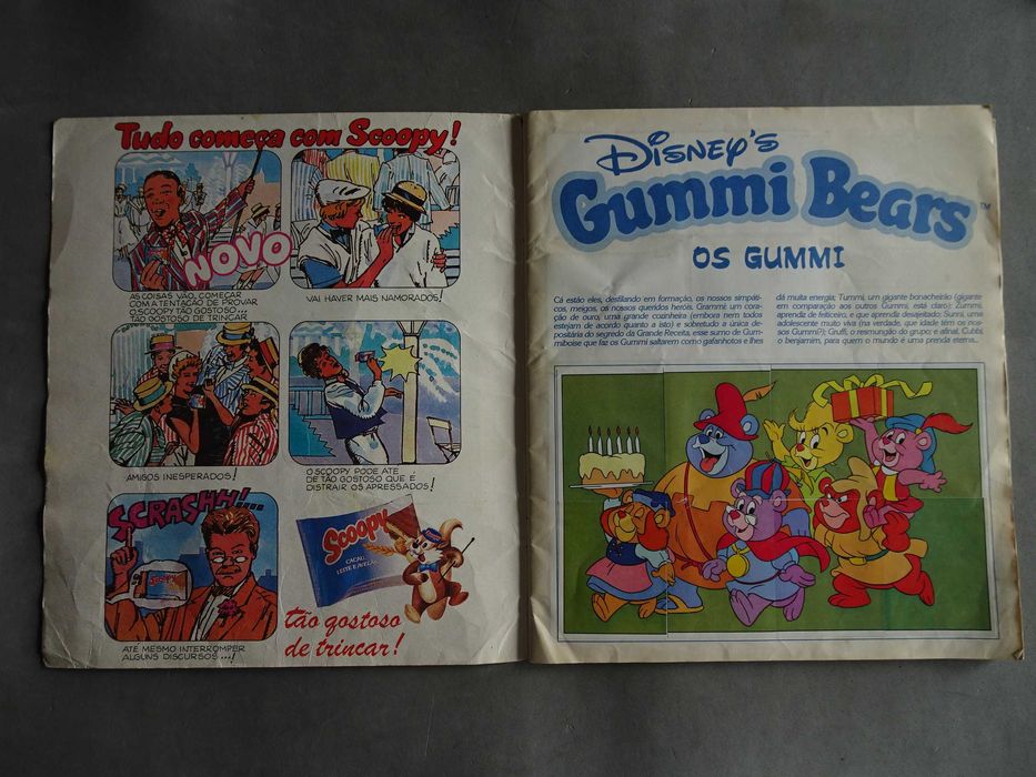 Caderneta de cromos Gummi Bears - (faltam 6 cromos) Panini Morumbi