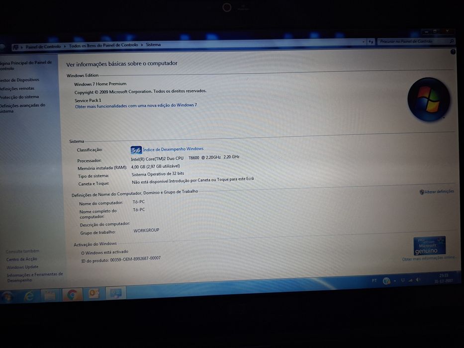 Portátil HP Pavillion dv6