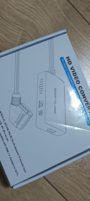 Adapter Konwerter eurozłącze Av Scart na HDMI 720P 1080p