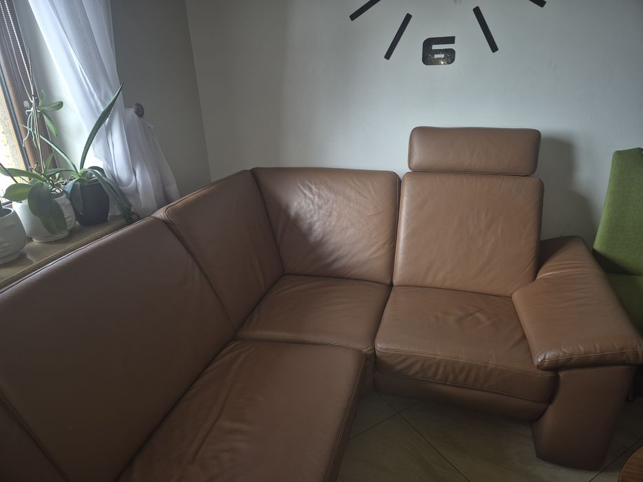 Niemiecki narożnik skóra naturalna