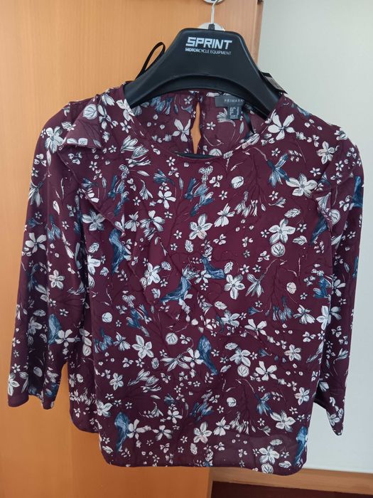 BLUSA estampada com folho