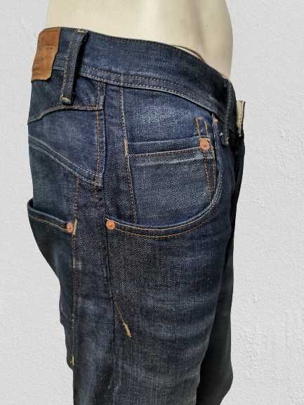 RIVER ISLAND Skinny Tapered - Męskie Spodnie Jeansowe 30/32 j. Nowe