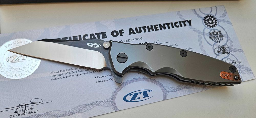 Nóż Zero Tolerance ZT0392WC Limited Edition Factory Custom Rick Hinderer Wrocław