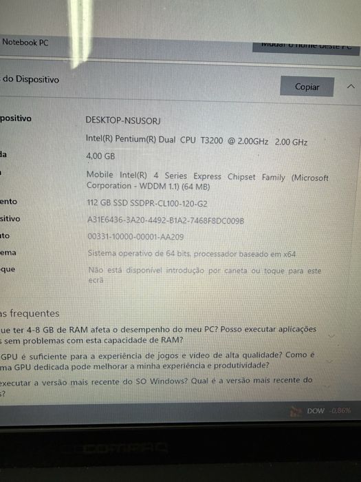 Portatil HP Bom estado