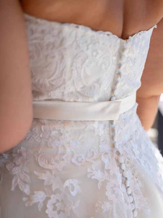 Vestido Noiva com Renda Tamanho 38 de 2024