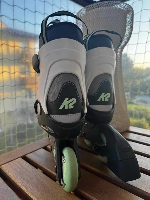 Rolki K2 Velocity Junior G - regulowane 32-37. Ochraniacze gratis.