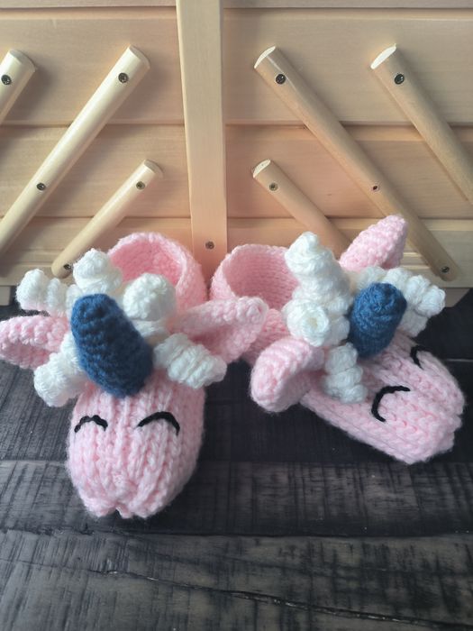 Bambosze kapcie jednorożce