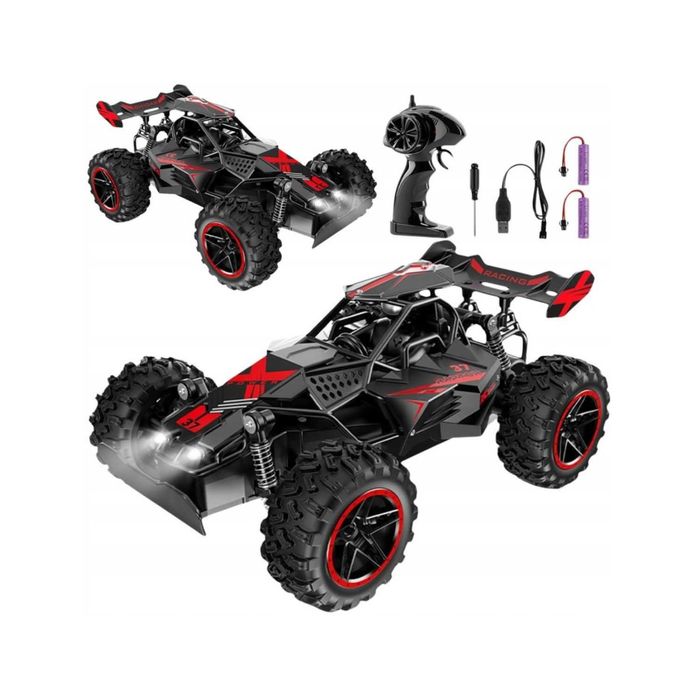 Samochód zdalnie sterowany terenowy rc dla dzieci 2,4ghz 2 akumulatory