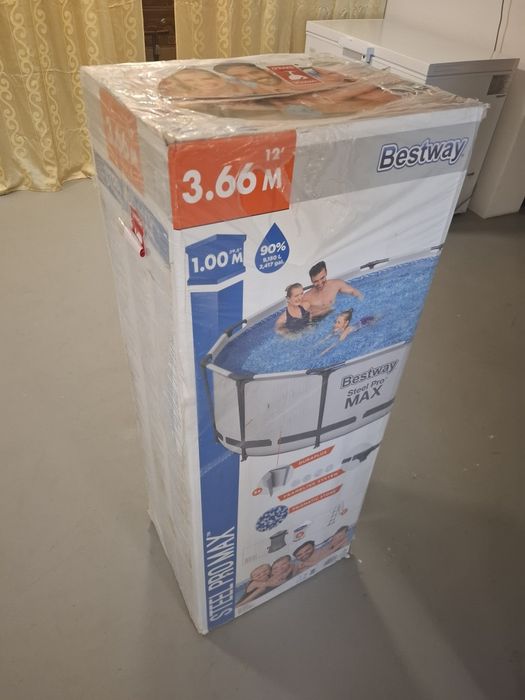 Basen stelażowy  366x100 Bestway Steel Pro Max