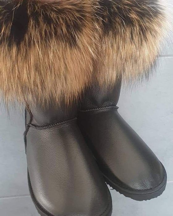 Śniegowce emu damskie naturalna skóra futerko z Jenota