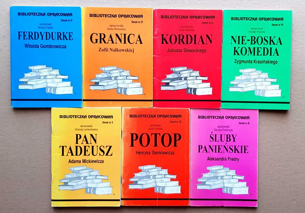 Opracowania lektur – Biblioteczka Opracowań - tanio !
