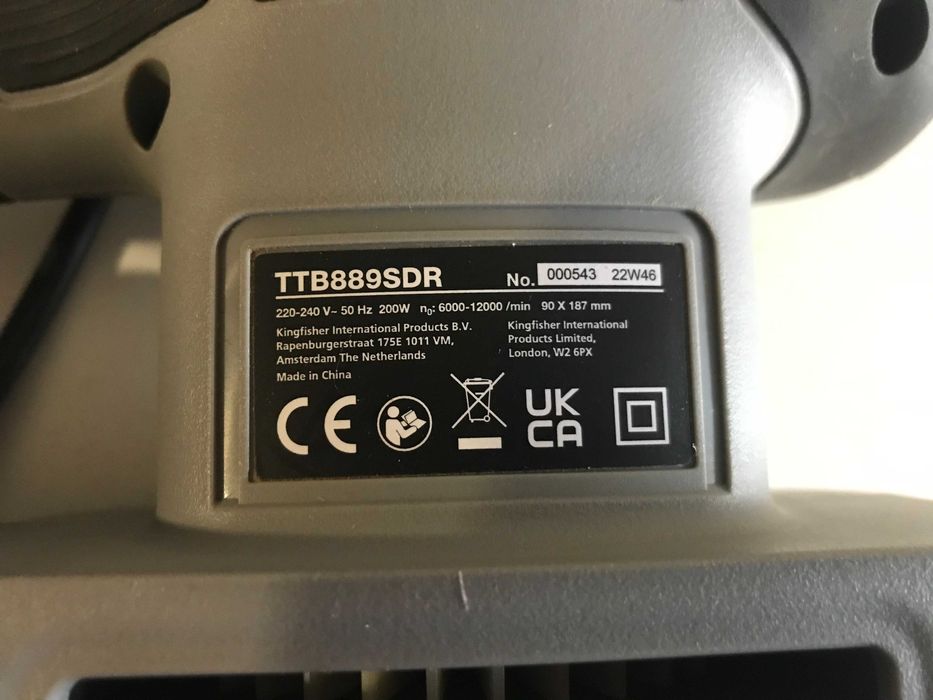 Шліфмашина  200 Вт TITAN TTB889SDR  з Англії