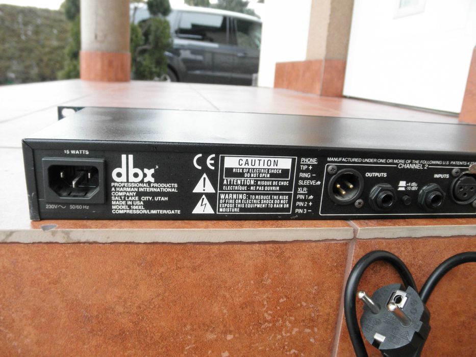 DBX 166 XL. Compressor wokalny, Limiter, Bramka szumów.