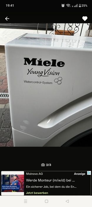 Sprzedam pralkę Głównymi parametrami technicznymi pralki Miele YoungVision