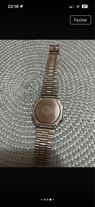 Relogio vintage wr prateado Casio