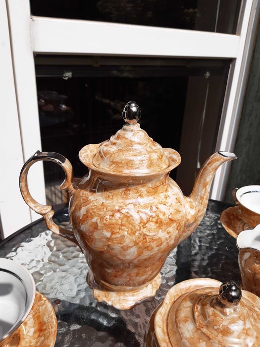 Zestaw kawowy PRL Wałbrzych porcelana
