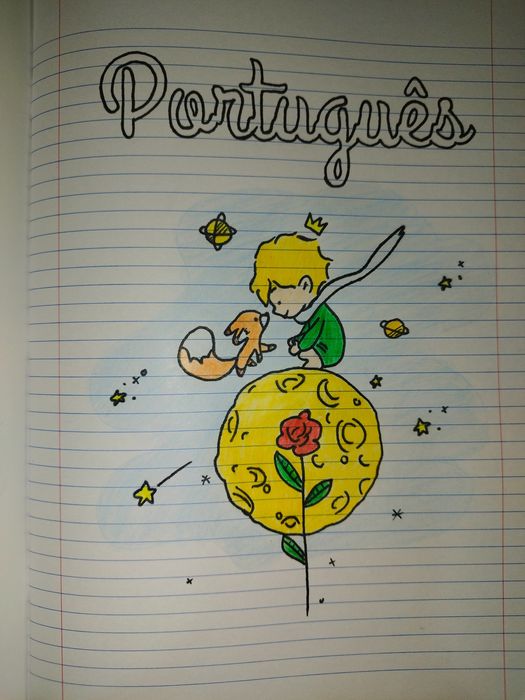 Desenhos em cadernos