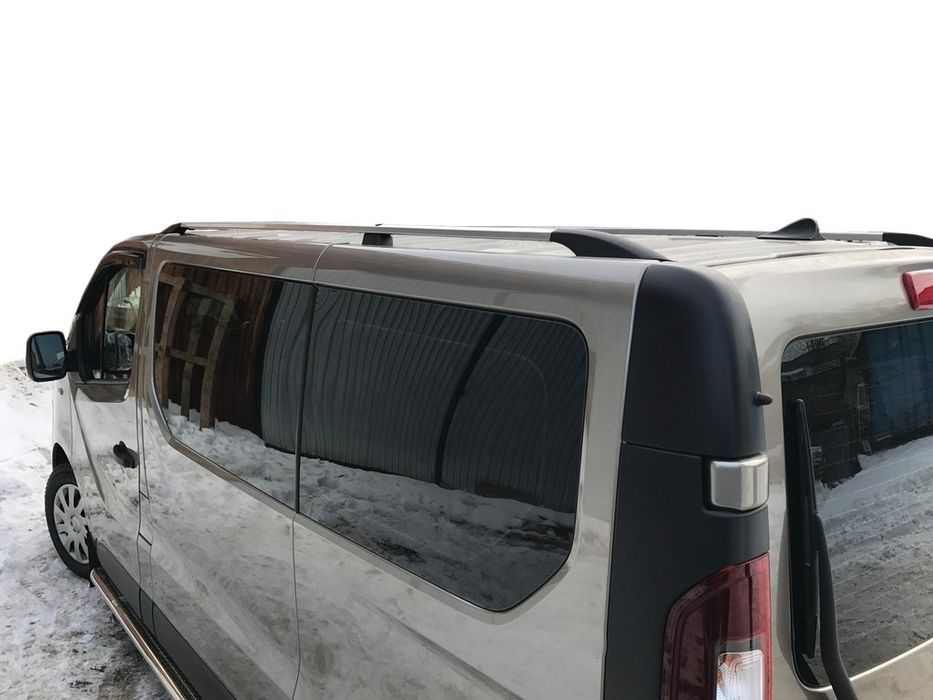 Renault Trafic 2015- рр. Рейлінги Хром Довга, пластикові ніжки