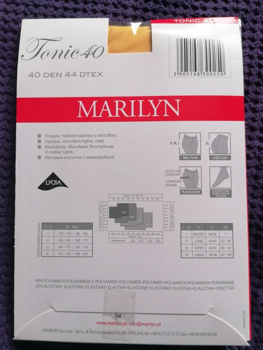 Nowe rajstopy Marilyn 40den Limone