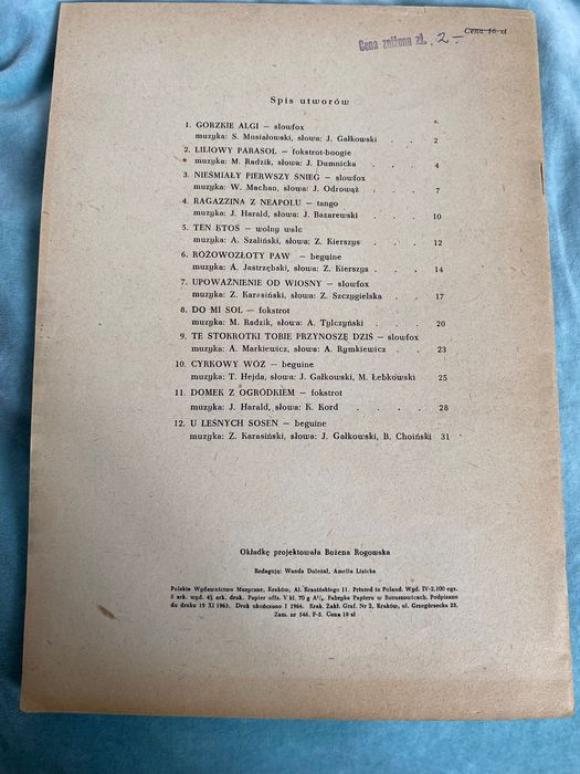 1960 Wiosna i ty nuty fortepianowe