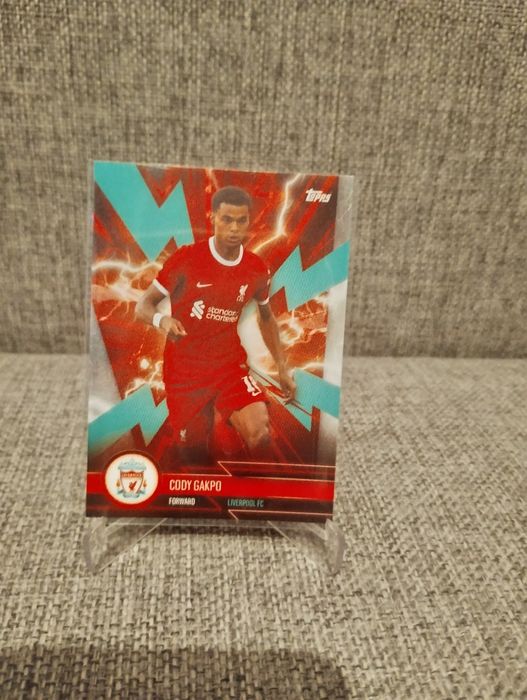 Topps fan set Liverpool 2023/24 super electric parallel Cody gakpo
