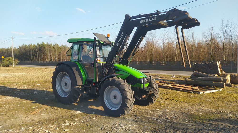 Deutz fahr agroplus 100 z ładowaczem i osprzętem