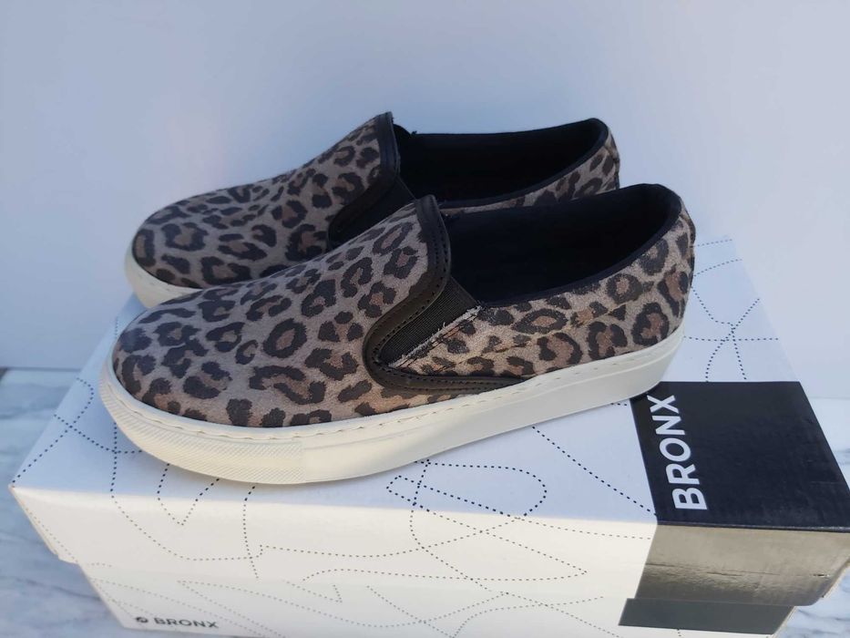 Buty BRONX espadryle panterka temisówki 36