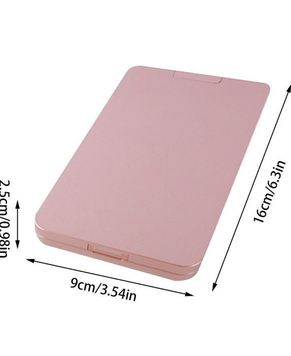 Zestaw  5 Pędzli do Makijażu z Lusterkiem LED ETUI