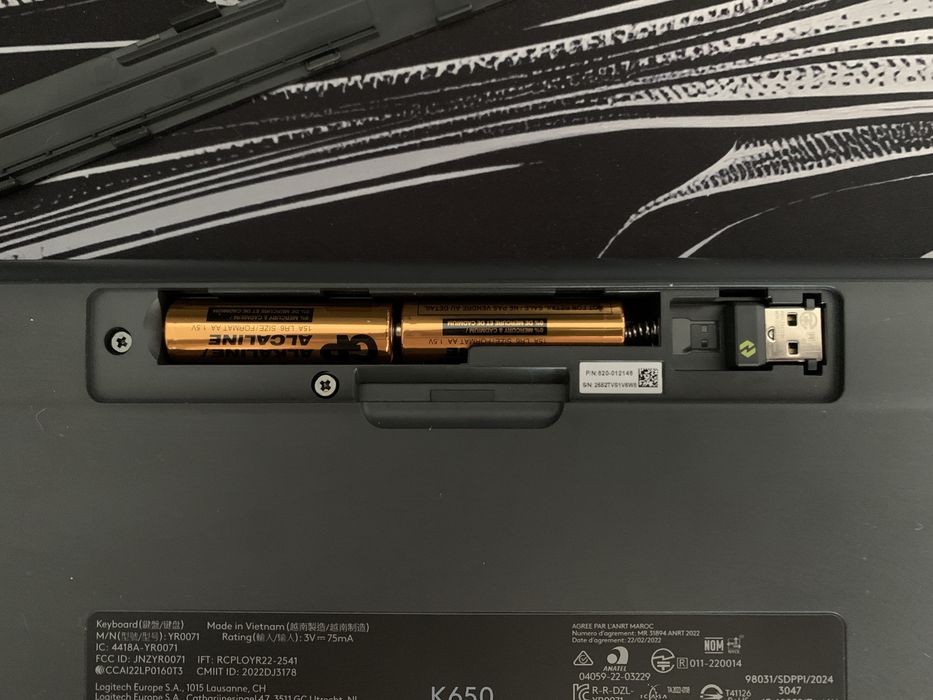 Клавiатура бездротова Logitech Signature K650 US Graphite USB