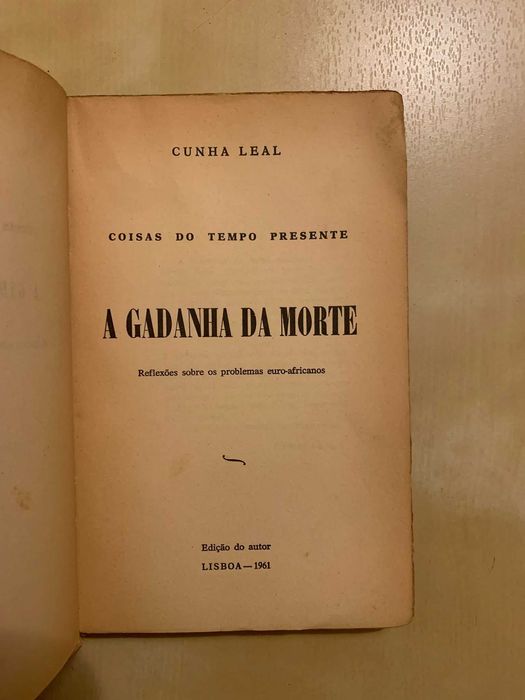 A Gadanha da Morte - Cunha Leal