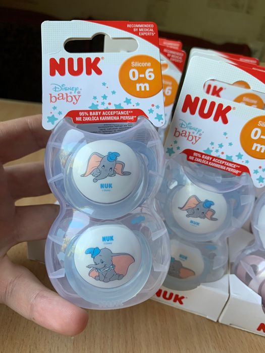 Соска пустушка NUK Silicone Latex Disney baby 0-6-18 месяцев