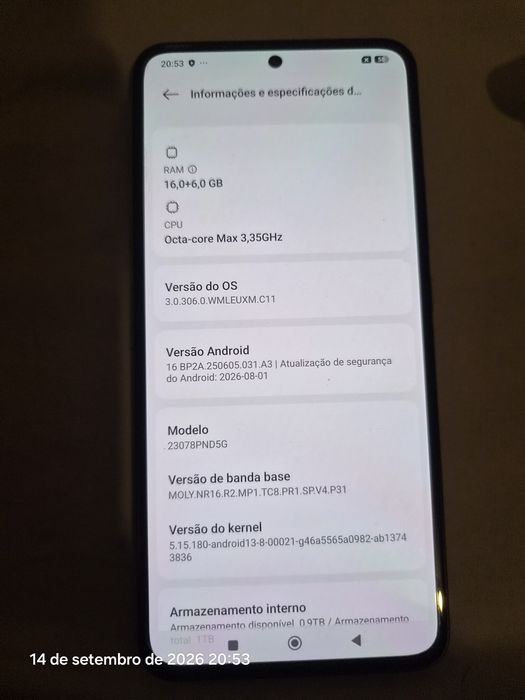 Xiaomi 13t pro 16/1 tera