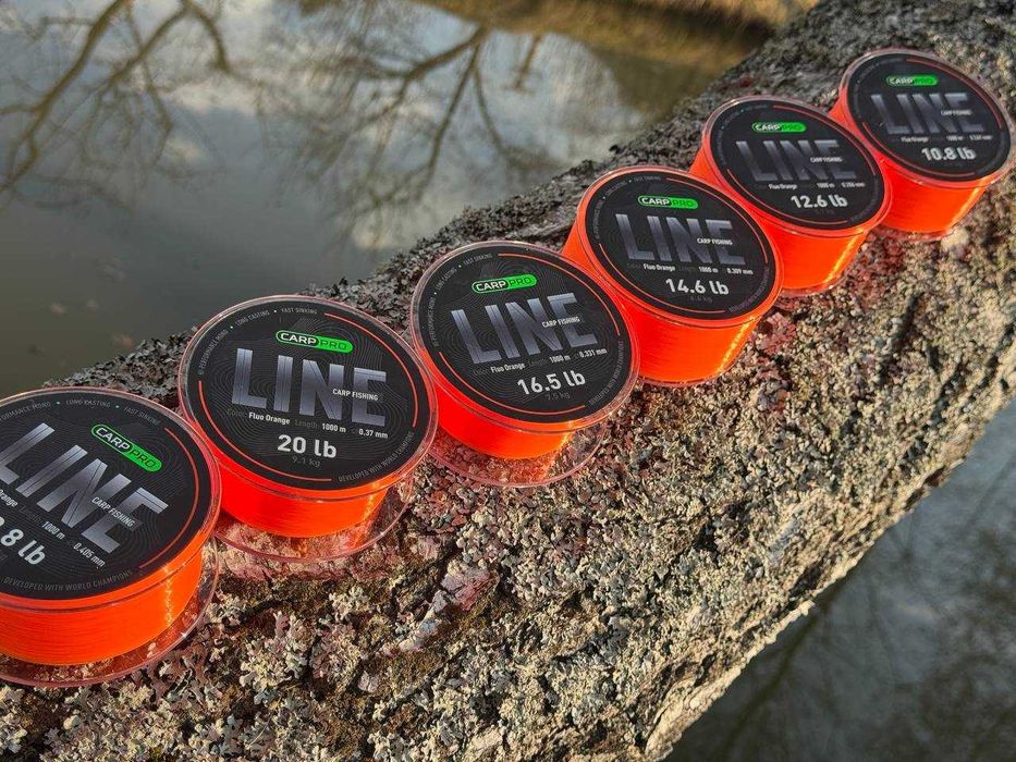 Жилка/Леска/Волосінь Pro Carp Fishing Line Camo Fluo Orange 1000-300м