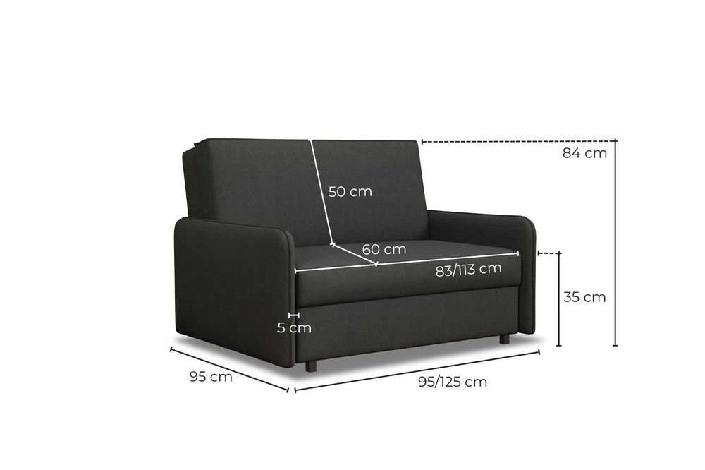 Amerykanka Alex, sofa, kanapa, łóżko. Fotel rozkładany, funkcja spania
