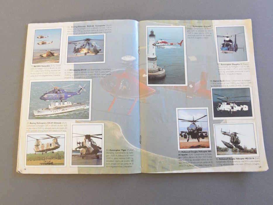 Caderneta Completa Aviões do Mundo